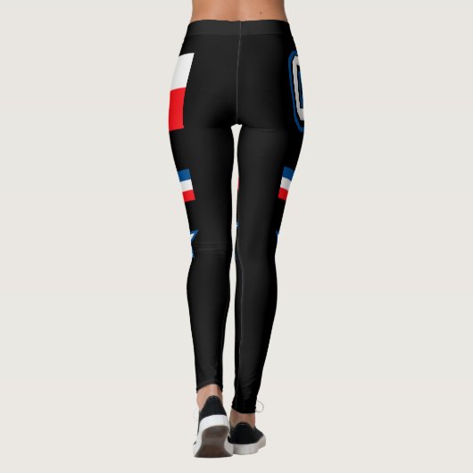 vlag Tsjechië Leggings (Achterkant)