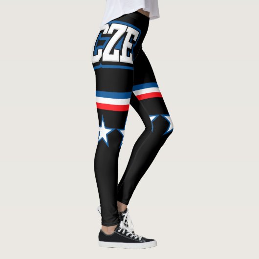vlag Tsjechië Leggings (Rechts)