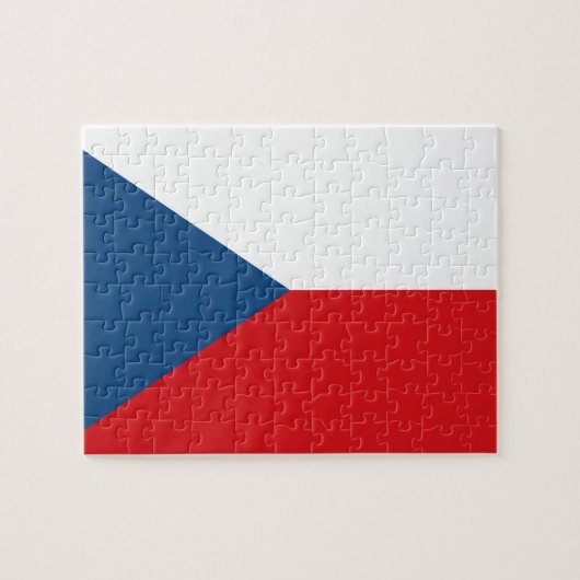 vlag Tsjechië Legpuzzel (Horizontaal)
