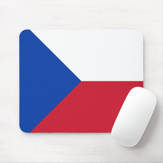 vlag Tsjechië Muismat (Met muis)
