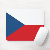 vlag Tsjechië Muismat (Met muis)