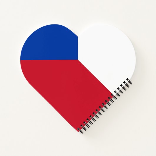 vlag Tsjechië Notitieboek (Achterkant)