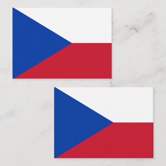 vlag Tsjechië Notitiekaartje (Voorkant / Achterkant)