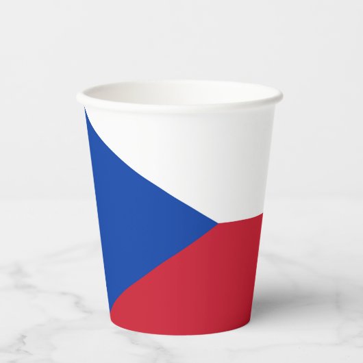 vlag Tsjechië Papieren Bekers (Voorkant)