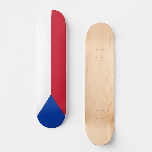 vlag Tsjechië Persoonlijk Skateboard (Voorkant)