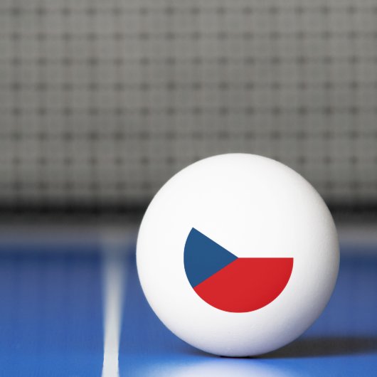 vlag Tsjechië Pingpongbal (Net)