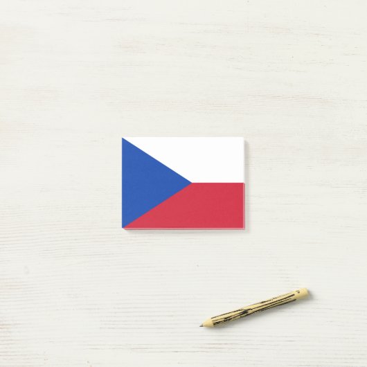 vlag Tsjechië Post-it® Notes (Op bureau)