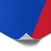 vlag Tsjechië Poster (Hoek)