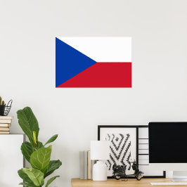 vlag Tsjechië Poster