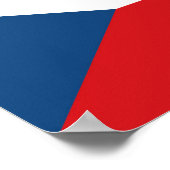vlag Tsjechië Poster (Hoek)