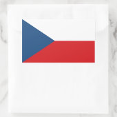 vlag Tsjechië Rechthoekige Sticker (Tas)