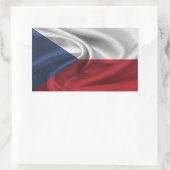 vlag Tsjechië Rechthoekige Sticker (Tas)