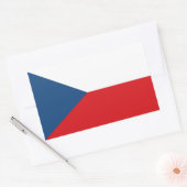 vlag Tsjechië Rechthoekige Sticker (Envelop)