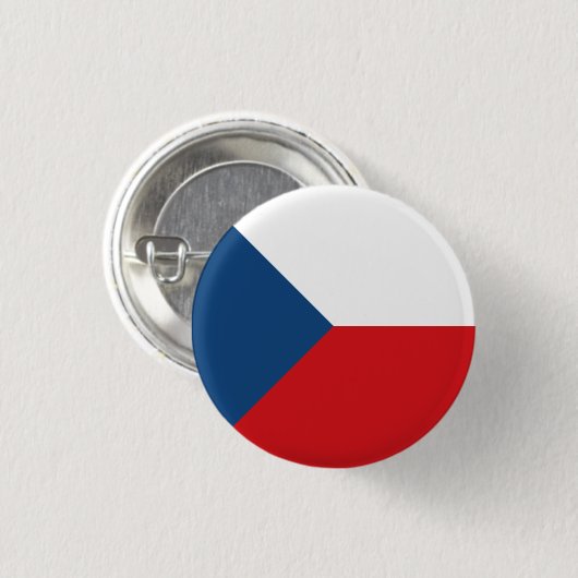 vlag Tsjechië Ronde Button 3,2 Cm (Voorkant /achterkant)