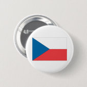 vlag Tsjechië Ronde Button 5,7 Cm (Voorkant /achterkant)