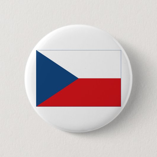 vlag Tsjechië Ronde Button 5,7 Cm (Voorkant)