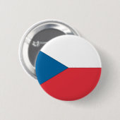 vlag Tsjechië Ronde Button 5,7 Cm (Voorkant /achterkant)