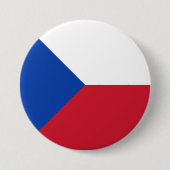 vlag Tsjechië Ronde Button 7,6 Cm (Voorkant)