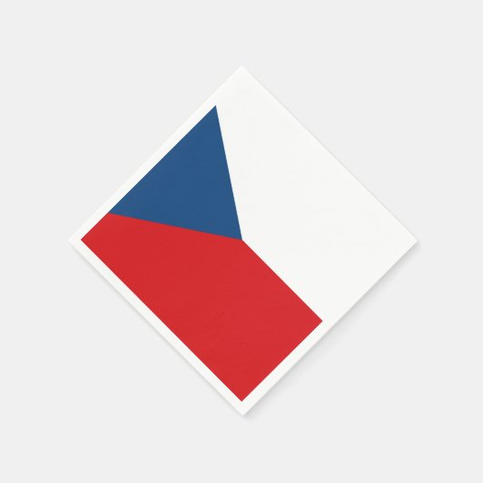 vlag Tsjechië Servet (Hoek)