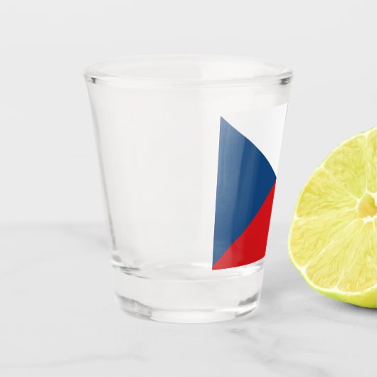 vlag Tsjechië Shot Glas (Links)