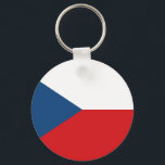 vlag Tsjechië Sleutelhanger<br><div class="desc">vlag Tsjechië</div>