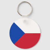 vlag Tsjechië Sleutelhanger (Voorkant)