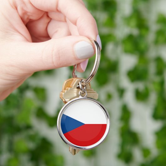 vlag Tsjechië Sleutelhanger (Hand)