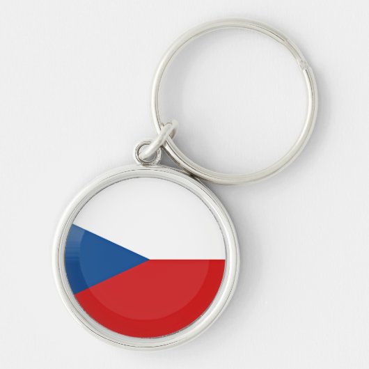 vlag Tsjechië Sleutelhanger (Voorkant)