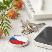 vlag Tsjechië Sleutelhanger (Zijkant)