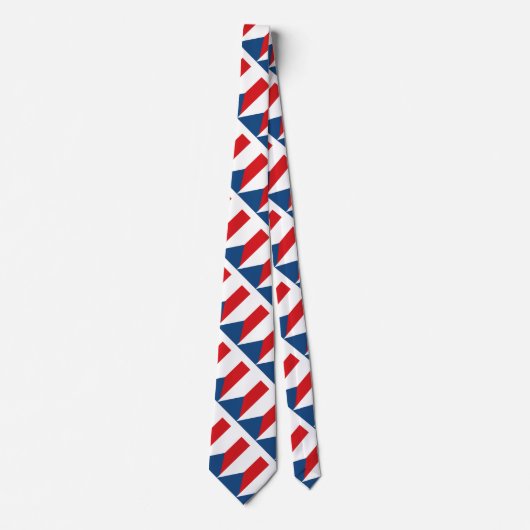 vlag Tsjechië Stropdas (Voorkant)