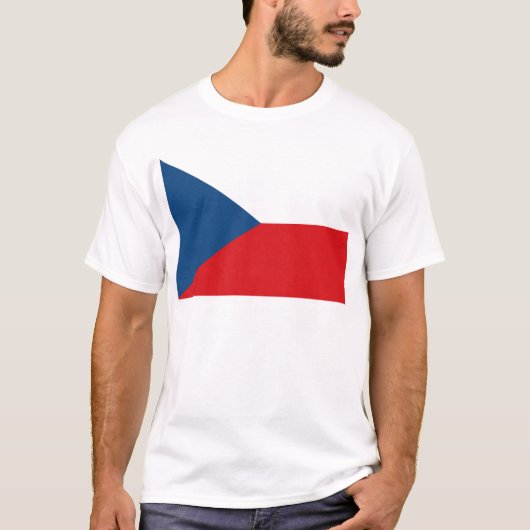 vlag Tsjechië T-shirt (Voorkant)