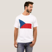 vlag Tsjechië T-shirt (Voorkant volledig)