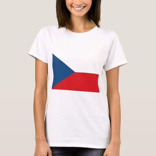 vlag Tsjechië T-shirt (Voorkant)