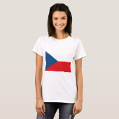 vlag Tsjechië T-shirt (Voorkant volledig)