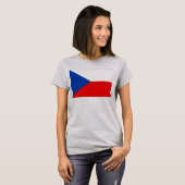 vlag Tsjechië T-shirt (Voorkant volledig)
