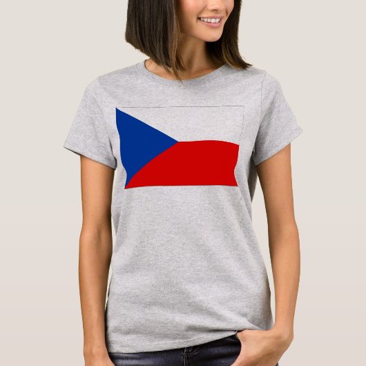 vlag Tsjechië T-shirt (Voorkant)