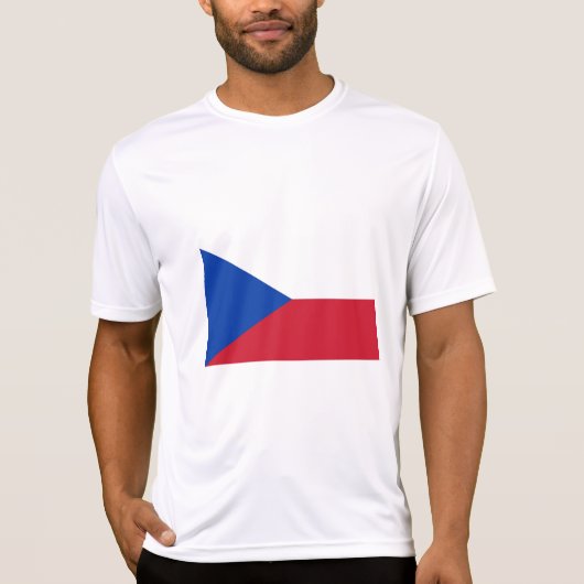 vlag Tsjechië T-shirt (Voorkant)