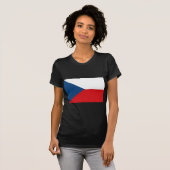 vlag Tsjechië T-shirt (Voorkant volledig)