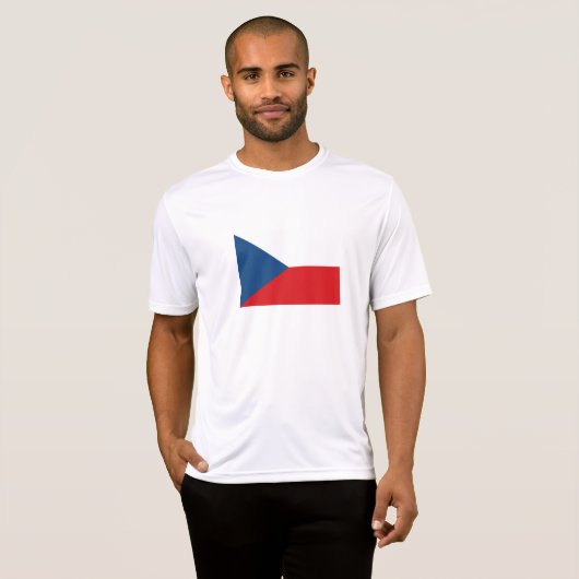 vlag Tsjechië T-shirt (Voorkant volledig)