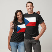 vlag Tsjechië T-shirt (Unisex)