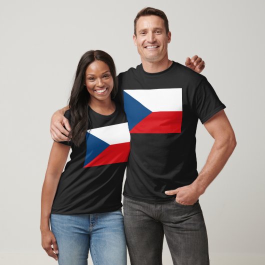 vlag Tsjechië T-shirt (Unisex)
