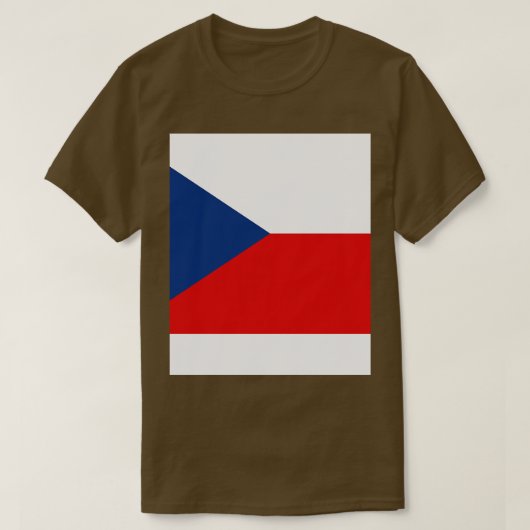 vlag Tsjechië T-shirt (Design voorkant)