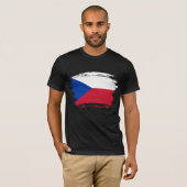 vlag Tsjechië T-shirt (Voorkant volledig)