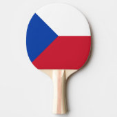 vlag Tsjechië Tafeltennisbatje (Voorkant)