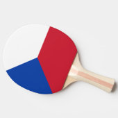 vlag Tsjechië Tafeltennisbatje (Zijkant)