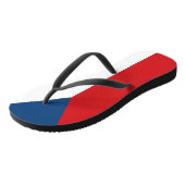 vlag Tsjechië Teenslippers (Schuin)