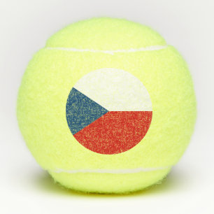 vlag Tsjechië Tennisballen