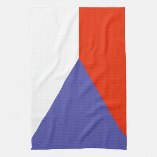 vlag Tsjechië Theedoek (Verticaal)