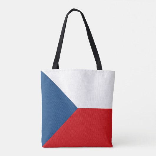 vlag Tsjechië Tote Bag (Achterkant)