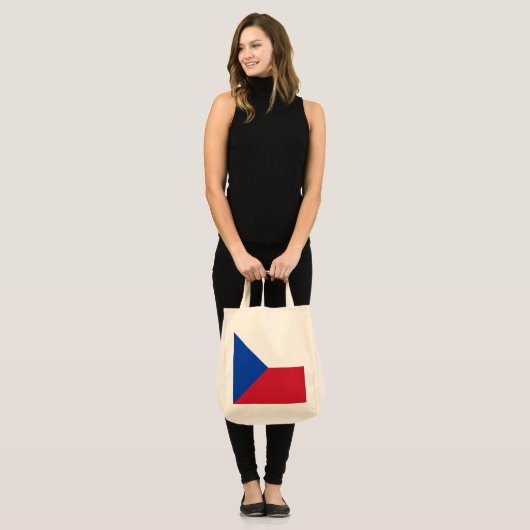 vlag Tsjechië Tote Bag (Voorkant (model))